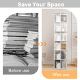 thumbnail image 3 of IAJXWI Rotating Bookcase, 360° Revolving Display Rack with 24 Shelves, 3 of 7