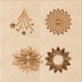 thumbnail image 1 of Ahgly Company Tapis d'Intérieur Lavable en Machine Carré Transitionnel Bronze Brun, 4 Pieds Carré, 1 of 7