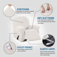 thumbnail image 4 of CHOK 2024 1-Piece Jacquard Spandex Recliner Stretch Slipcover  Navy, 4 of 7