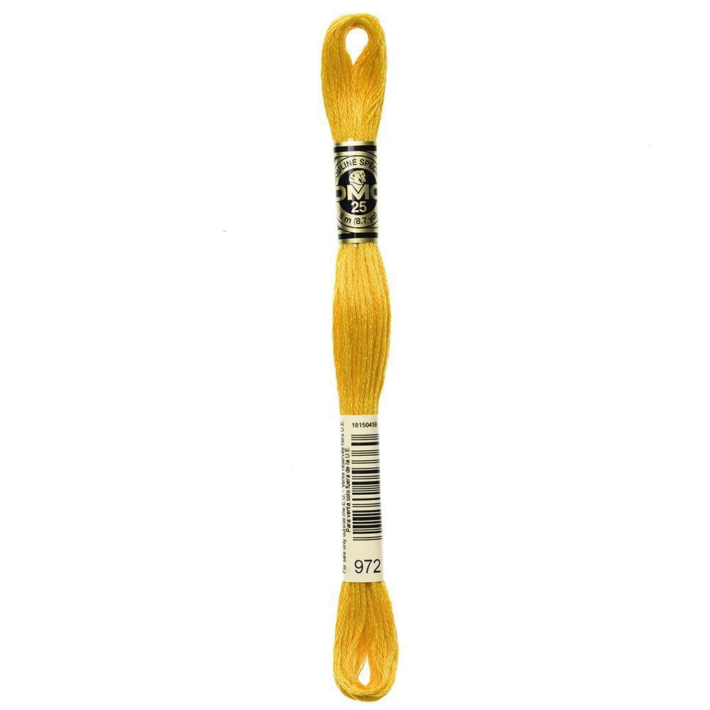 DMC coton 6 brins fil à broder 8 m (8.7 yd) jaune