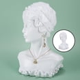 thumbnail image 4 of TISHITA Necklace Earring Display Bust Chain Holder Mannequin for Women Personal Use Home white, 4 of 7