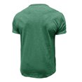 thumbnail image 4 of Dvkptbk Hommes Manches Courtes Uni Décontracté Mode Col Rond Chandail Boutons T-Shirt Blouse en Liquidation, 4 of 4
