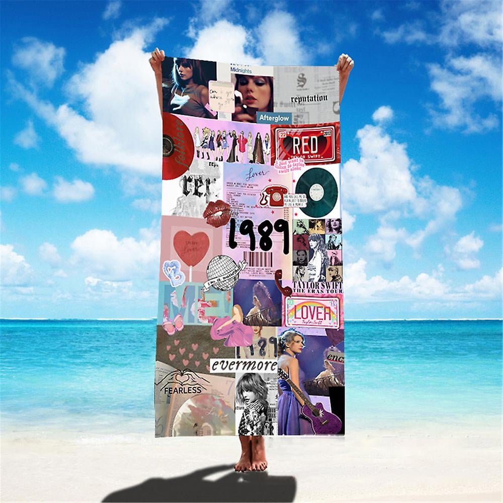 Taylor Swift Print Beach Towel Oversized 30