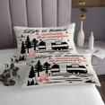 thumbnail image 3 of Erosebridal RV Car Coverlet Set King, Vibrant Sunflower Bedding Set, Happy Camping Decor,, 3 of 5