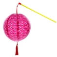 thumbnail image 1 of Chinese Paper Lanterns With LED Lights Hollow Out Hanging Asia Japanese Paper Lamps With Tassel And Walking Stick, 1 of 5
