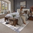 thumbnail image 3 of BERTHMEER 5'x7' Area Rugs for Living Room Bedroom Kitchen Rugs Abstract Washable Modern Contemporary Distressed Dorm Office Dining Room Indoor Rugs Carpets, Blue Brown, 3 of 7