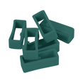 thumbnail image 4 of 6PCS Watch Strap Loop Fastener Rings Rubber Watch Clasp 18mm, 4 of 4