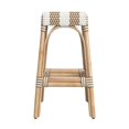 thumbnail image 4 of Butler Specialty Rattan Bar Stool Chair in Beige With Square Seat & Footrest, 4 of 6