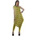 thumbnail image 3 of Moomaya Robe Kurti à une Épaule Imprimée pour Femme, Sans Manches, à Col Bénitier, Style Bohème, Tenue de Soirée de Designer, 3 of 7
