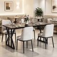 thumbnail image 4 of Bingirl Industrial Dining Table for-Rectangular Waterproof Wooden Top Heavy Duty Black, 4 of 7
