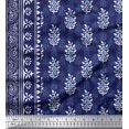 thumbnail image 2 of Soimoi Modal Satin Fabric Leaves Panel Print Fabric by The Yard 42 Inch Wide, 2 of 3