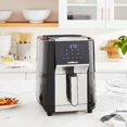 thumbnail image 5 of 7 Qt XL Air Fryer & Dehydrator - Touchscreen, 1700W, 3 Racks, Preheat & Broil, 8 Presets (Silver), 5 of 5
