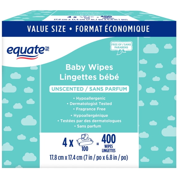 Equate Unscented Baby Wipes