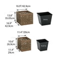 thumbnail image 4 of Grapevine Nesting Polyrattan Planter, Square, 2-Pack, 4 of 11