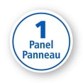 thumbnail image 2 of Panneau de rideaux de fenêtre en fausse daim de 84 » en drapé de 84 », bleu marine, 2 of 6