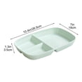 thumbnail image 4 of TTJ Assiettes de Dîner Bento Boîte à Lunch Réutilisable Contenant Alimentaire à 3 Compartiments pour Préparation de Repas Dîner au Bureau Voyage Pique-Niques et Rangement à Portions Contrôlées, 4 of 8