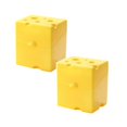 thumbnail image 1 of Oleegame 2PC Produce Storage Sliced Cheese Storage Container Plastic Butter Block Cheese Slice Storage Box With Flip Lid Cheese Slice Holder Sliced Cheese For Refrigerator Food Yellow, 1 of 9