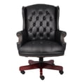 thumbnail image 4 of Pemberly Row Traditional High Back Faux Leather Tufted Executive Chair in Black, 4 of 5