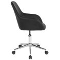 thumbnail image 3 of Cortana Home and Office Mid-Back Chair in Black Fabric, 3 of 9