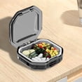 thumbnail image 4 of Amzcrzy Storage Baskets Pills Organizer Airtight Pills Box Pills Dispenser Home Travel Supplement Portable Compact Pills Box Organization and Storage Dorm Room Essentials Room Decor Home Decor, 4 of 9