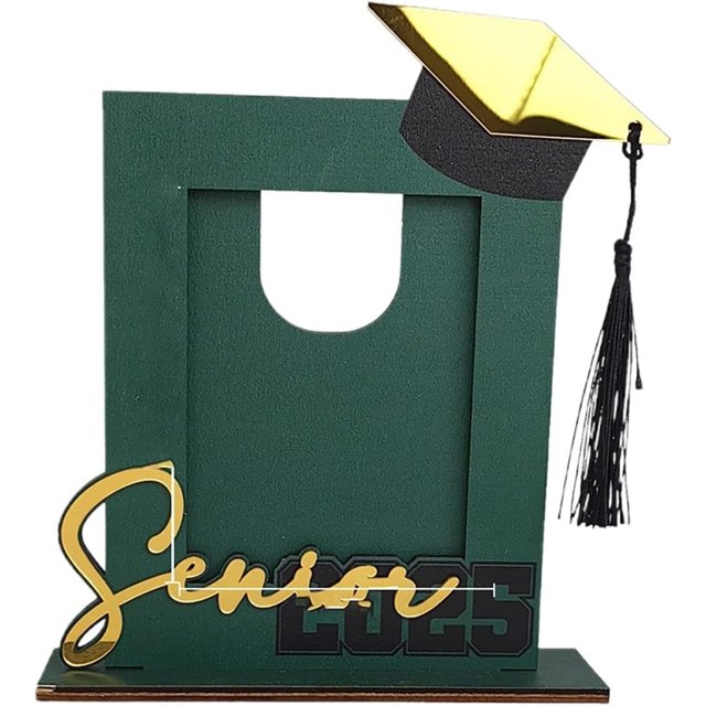 HeeHom 2025 Graduation Frame with Tassel Holder - Class of 2025 Wooden Photo Frame, 5x7 Desktop Graduation Gift for Graduation Party Decorations & School Season Keepsakes