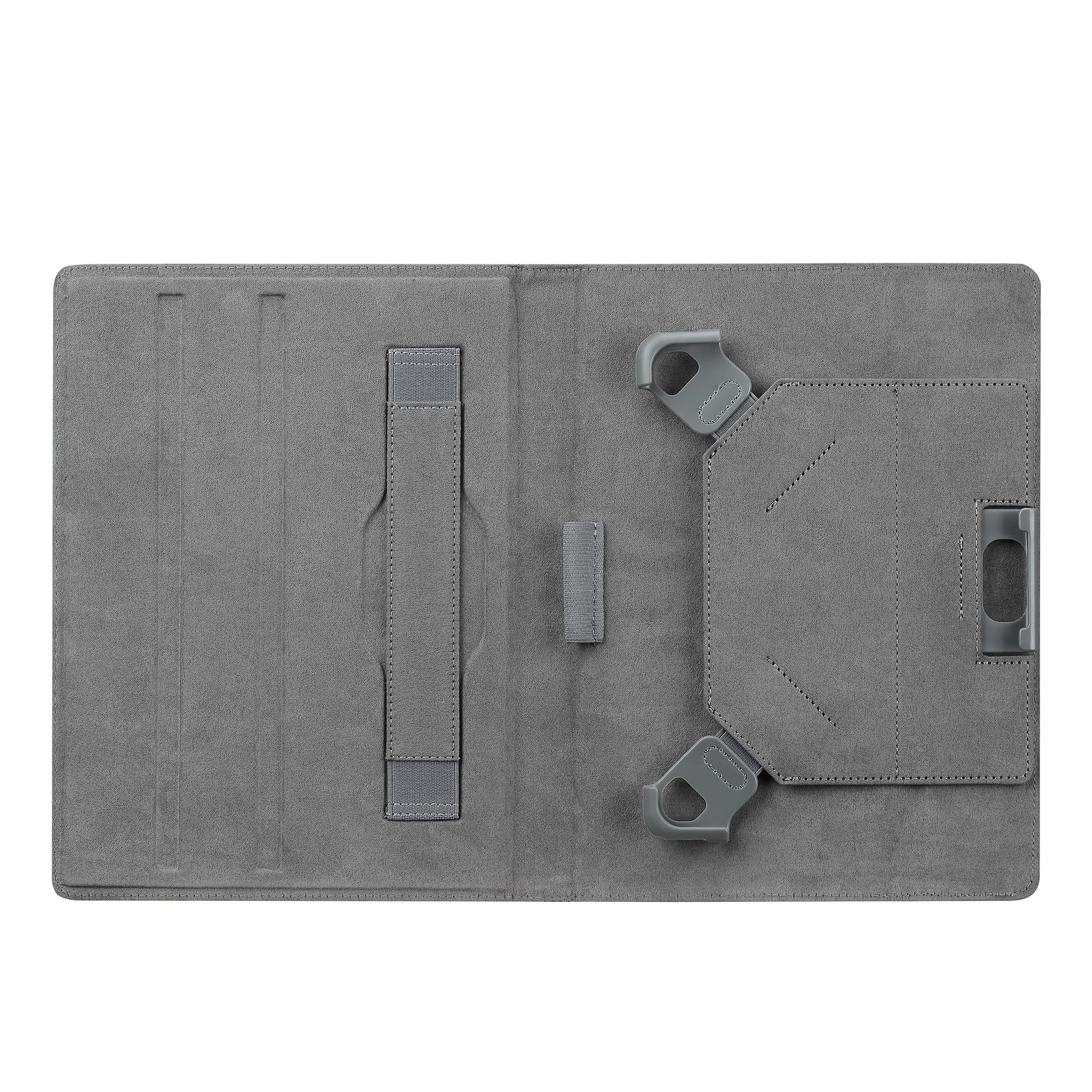 onn Universal Folio Case with Hand Strap for 9 in./22.9 cm - 11 in./27.9 cm Tablets, Black