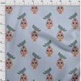 thumbnail image 3 of oneOone Georgette Viscose Fabric Leaves|Bird & Floral Block Decor Fabric Printed BTY 42 Inch Wide, 3 of 4