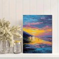 thumbnail image 2 of Qisvanset Sunset Sailboat Ocean Canvas Print 12x16 Inch Coffee Shop Wall Art, 2 of 8