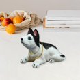 thumbnail image 3 of Cute Bobble Head Dogs Figurine Model Simulation Shaking Head Dog Nodding Dog for Husky, 3 of 8