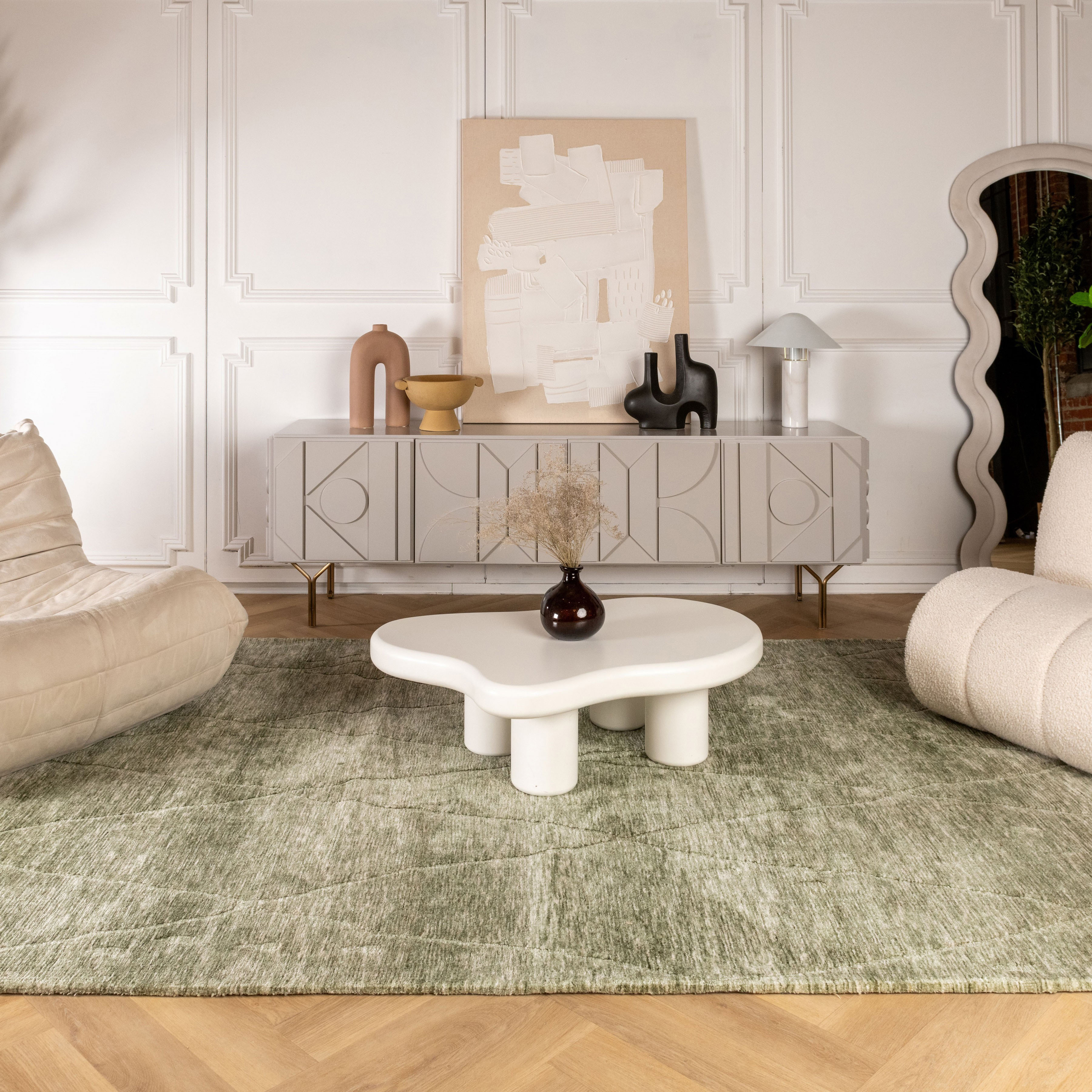 Tapis d'intérieur touffeté à la main Rug Branch Maya