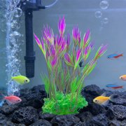 Uscallm Aquatic Plants Decorations Plastic Fake Seaweed Artificial Fish Tank Plants For Aquarium Decoration Realistic Underwater Plants For Fish Tank Decor