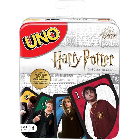 Jeu de cartes ​UNO Harry Potter dans un coffret métallique