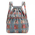 thumbnail image 3 of XZNGL Womens Large Capacity Flower Ethnic Style Waterproof Nylon Shoulders Backpacks, 3 of 8