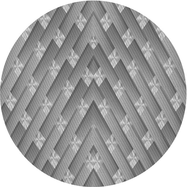 Ahgly Company Tapis d'Intérieur Lavable en Machine Carré Gris Foncé, 3 Pieds Carré