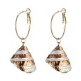 thumbnail image 1 of Boho Irrégulière Coquillage Naturel Conque Dangle Boucles d'Oreilles Plage Mode Bijoux, 1 of 3