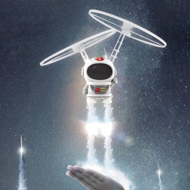 MesaSe PENGXAING Flying Spinner Mini Robot Funny Ultra-Precision Interaction Toy for Kids Adults Flying Toy(1#)