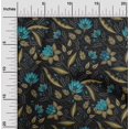thumbnail image 2 of oneOone Georgette Viscose Olive Green Fabric Asian Floral Sewing Craft Projects Fabric Prints By Yard 42 Inch Wide, 2 of 5