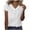 Blanc, variante sur Ziynglg T-Shirts Imprimés pour Femmes Été Col en V Manches Courtes Blouses Amples Basiques Travail Chic Bureau Tuniques Chemises