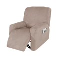 thumbnail image 1 of Amdohai Housse de Sofa Extensible Imperméable en Suède pour Fauteuil Recliner, 4 Pcs Séparées, 1 of 7