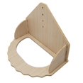 thumbnail image 3 of Hamster Wooden Running Wheel Exercise Wheels Toy for Rat Other Small Animals Wheel Stand, 3 of 9