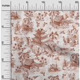 thumbnail image 2 of oneOone Georgette Viscose Maroon Fabric Asian Japanese Pattern Fabric For Sewing Printed Craft Fabric By The Yard 42 Inch Wide, 2 of 4