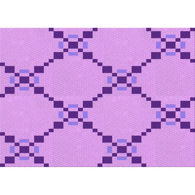 Ahgly Tapis Rectangulaire Lavable en Machine Intérieur Transitionnel Violet Violet, 5 Pieds x 8 Pieds