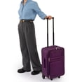 thumbnail image 3 of Jetstream Atlantic Softside 4 Piece Luggage Set, Rolling Suitcase Set: 25 Inch Checked Luggage, Carry On Suitcase, Tote Bag & Toiletry Kit, 3 of 9
