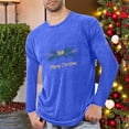 thumbnail image 2 of Pyjamas de Noël pour Hommes Pyjamas de Sport et D\'entraînement Physique pour Hommes T-Shirt Imprimé de Noël à Manches Longues et Col Rond pour Hommes, 2 of 4