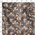 thumbnail image 3 of Soimoi Orange Heavy Canvas Fabric Leopard Animal Skin Print Fabric by Yard 58 Inch Wide, 3 of 6