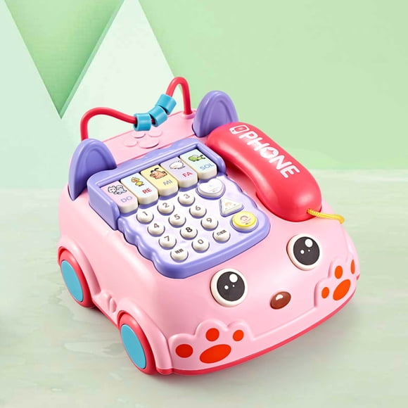 WSBDENLK Jouet Musical d'Éveil, Jouet Téléphone de Simulation pour Bébé avec Musique, Cadeaux pour Enfants, Économies d'Automne Liquidation