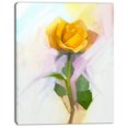 thumbnail image 3 of Design Art - Peinture de Rose avec Feuilles Vertes, 3 of 4