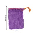 thumbnail image 3 of Birdeem 1 Pieces Bar Soap Pouch,Soap Saver Bag Natural Sisal Exfoliating Soap Pouch,Mesh Bags Drawstring for Foaming and Drying the Soap Bars Shower Soap Bag (Purple, 4 X 5 In), 3 of 7