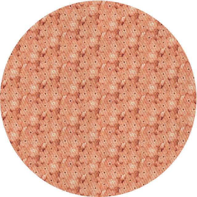 Ahgly Company Tapis d'Intérieur Ronds Lavables à la Machine, Style Transitionnel, Brun Sable Brun, 3 Pieds Rond