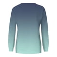 thumbnail image 3 of Lmnyox Chandails à Col Rond pour Femmes, Mode Décontractée, Imprimé, Manches Longues, Chandails à Enfiler avec Poche, Chemises Basiques Amples, 3 of 6